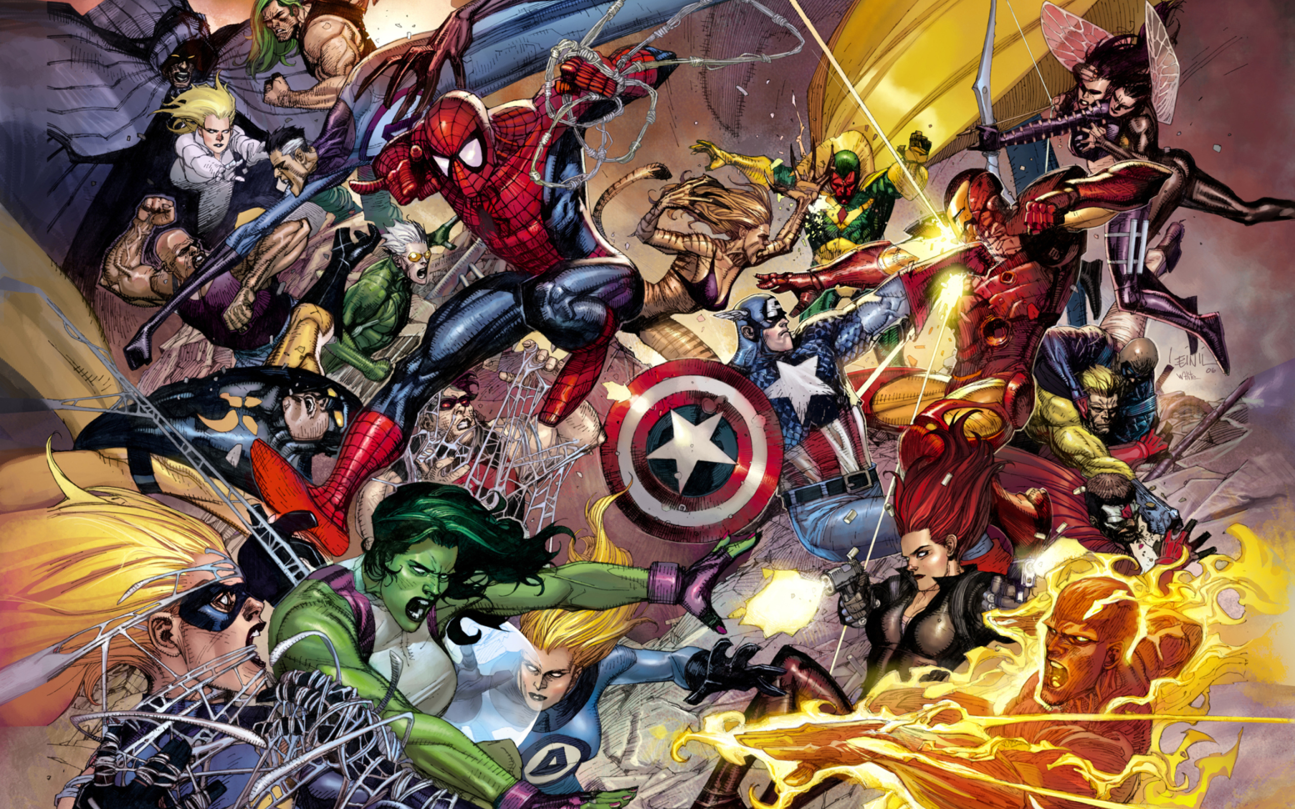 Screenshot №1 pro téma Marvel Civil War 2560x1600