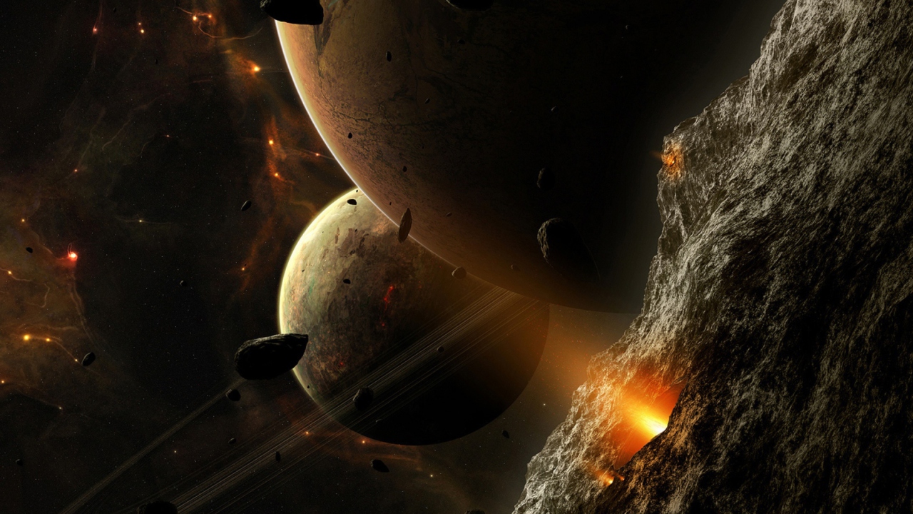 Screenshot №1 pro téma Asteroids And Planets 1280x720