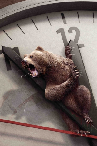 Angry Bear wallpaper 320x480