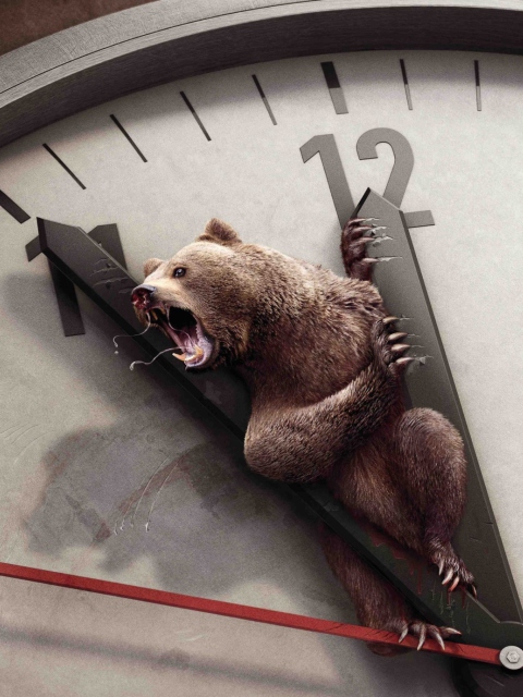Das Angry Bear Wallpaper 480x640