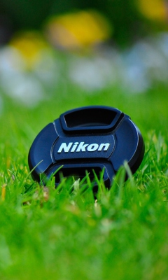 Das Nikon Lense Cap Wallpaper 240x400