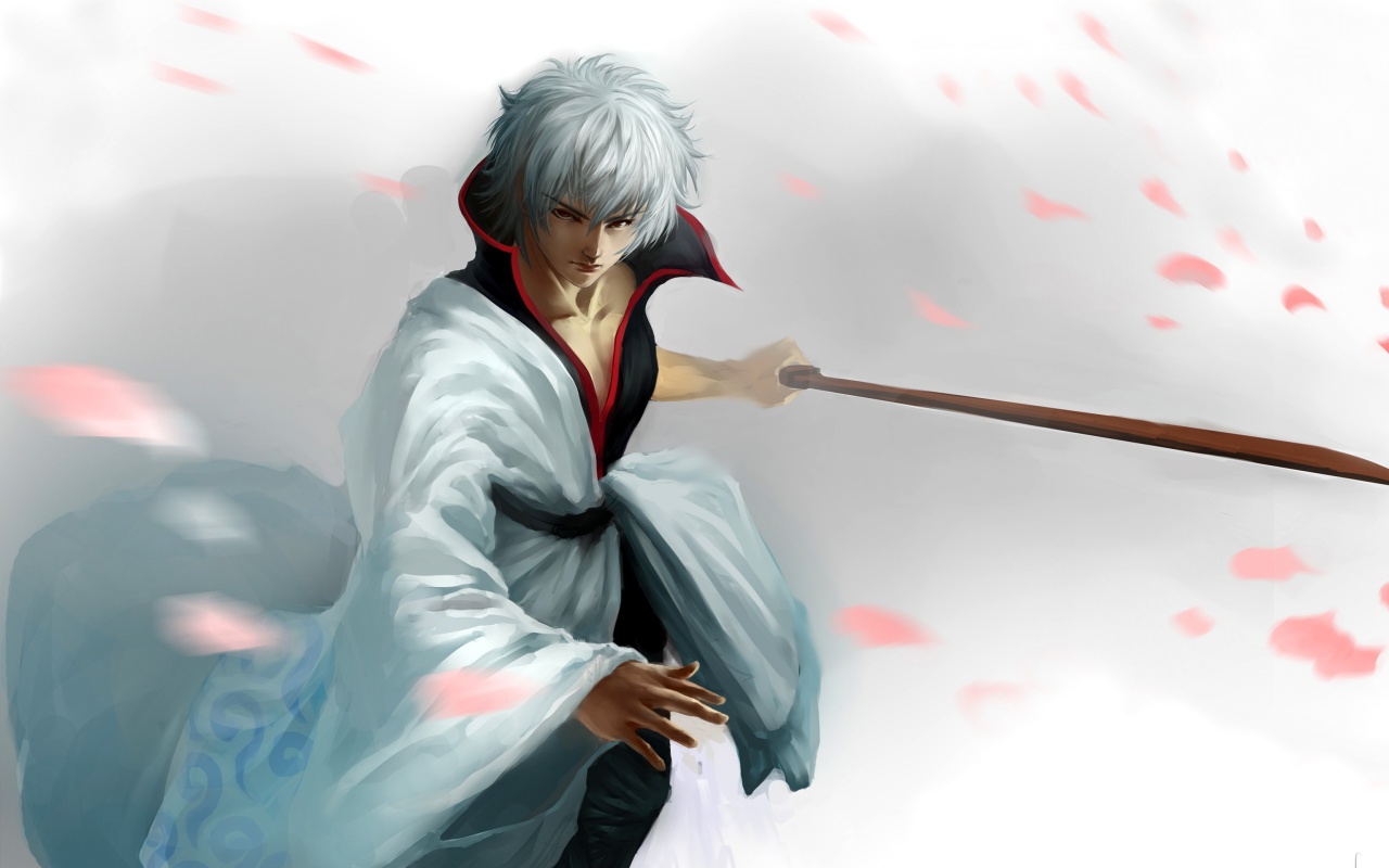 Fondo de pantalla Sakata Gintoki - Gintama 1280x800