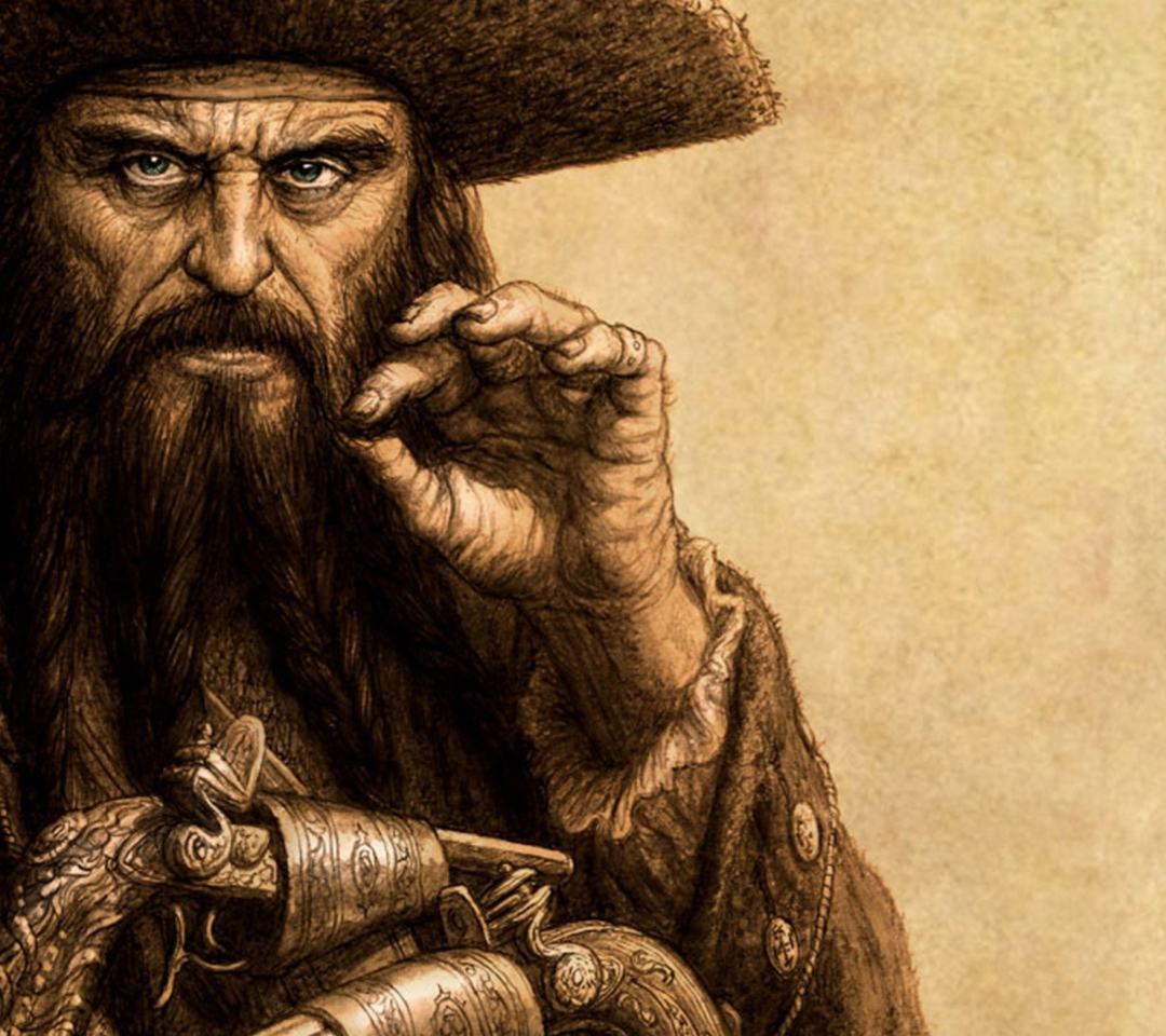 Das Captain Blackbeard Wallpaper 1080x960