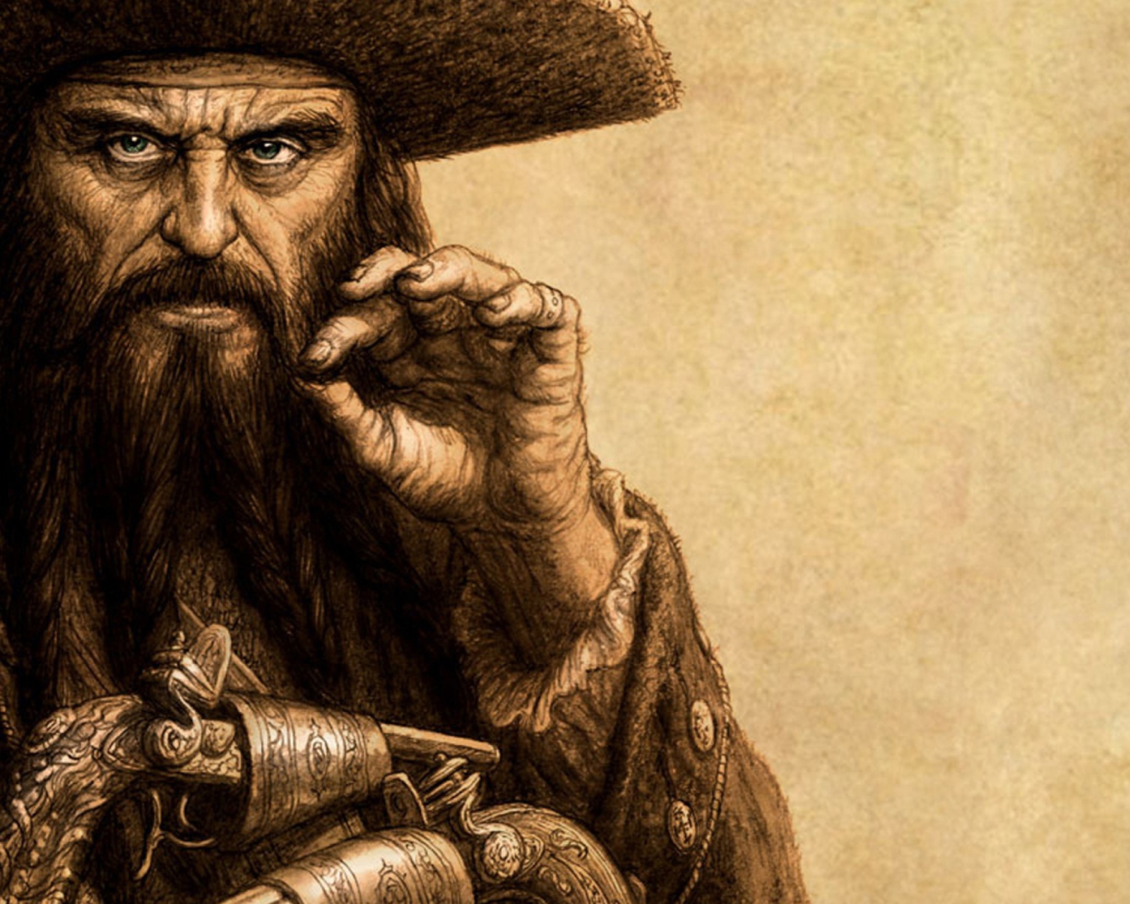 Captain Blackbeard wallpaper 1600x1280