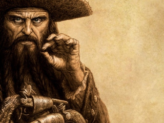 Captain Blackbeard wallpaper 320x240