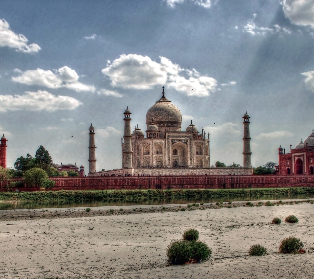 Обои Taj Mahal, India 1080x960