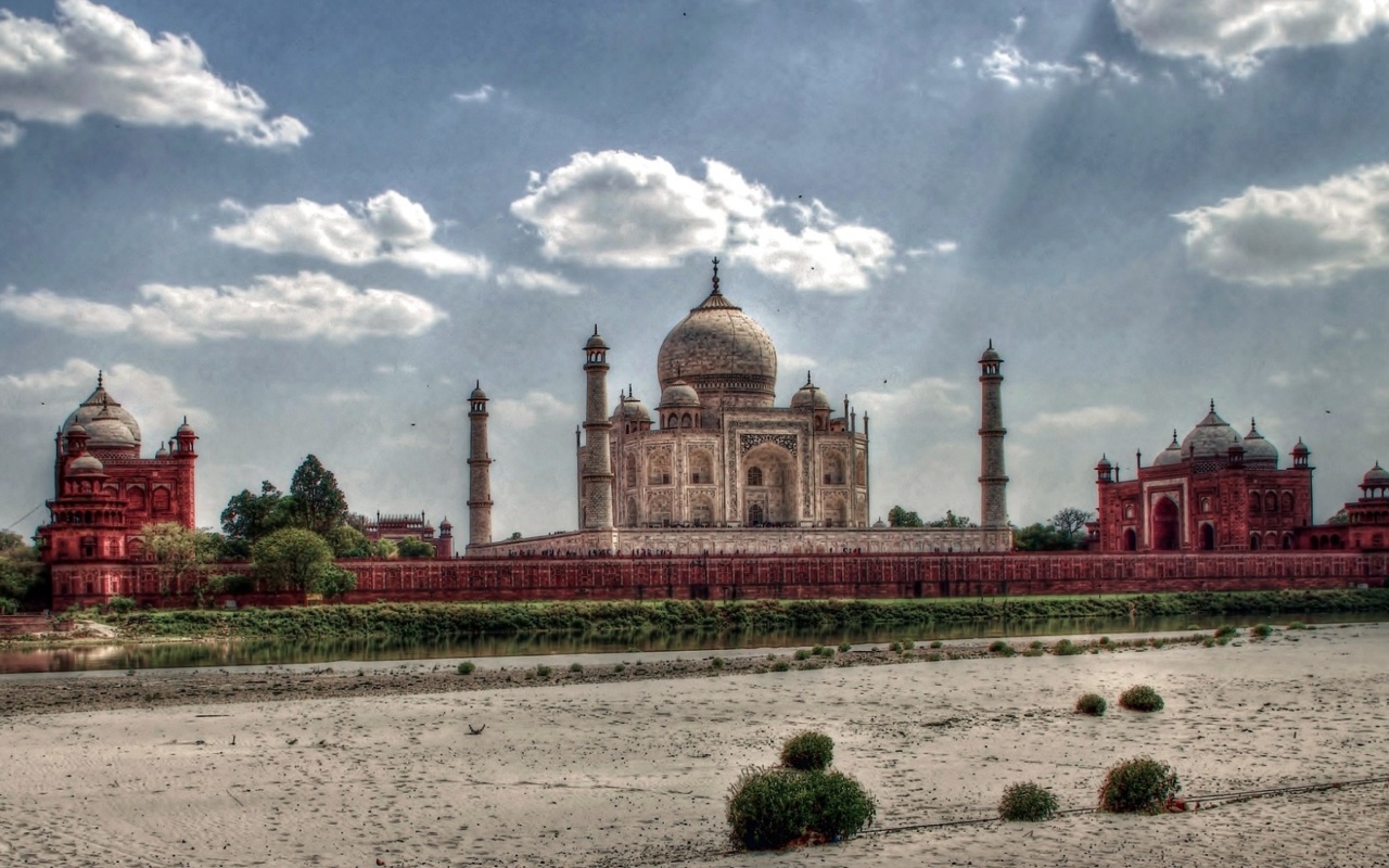Fondo de pantalla Taj Mahal, India 1280x800