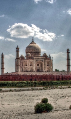 Das Taj Mahal, India Wallpaper 240x400