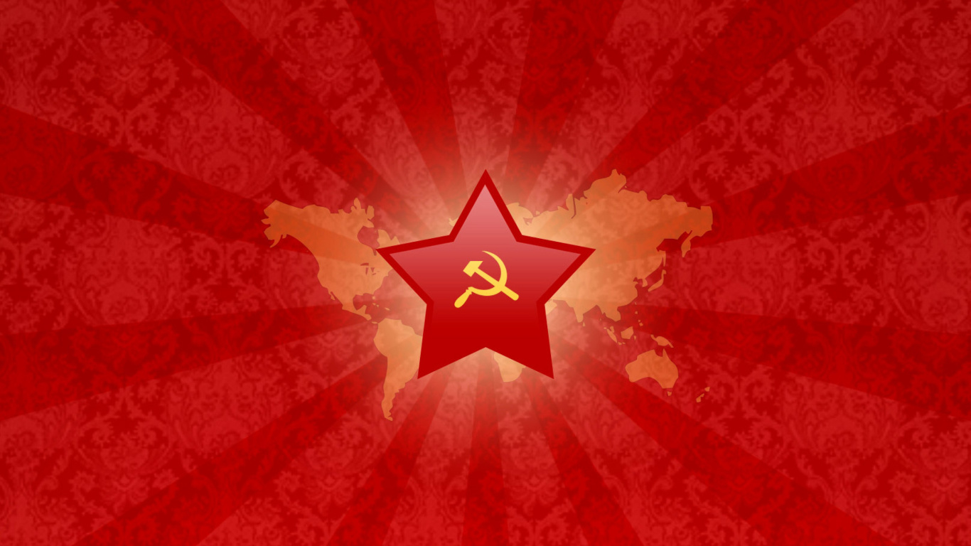 Das Soviet Union Logo Wallpaper 1366x768