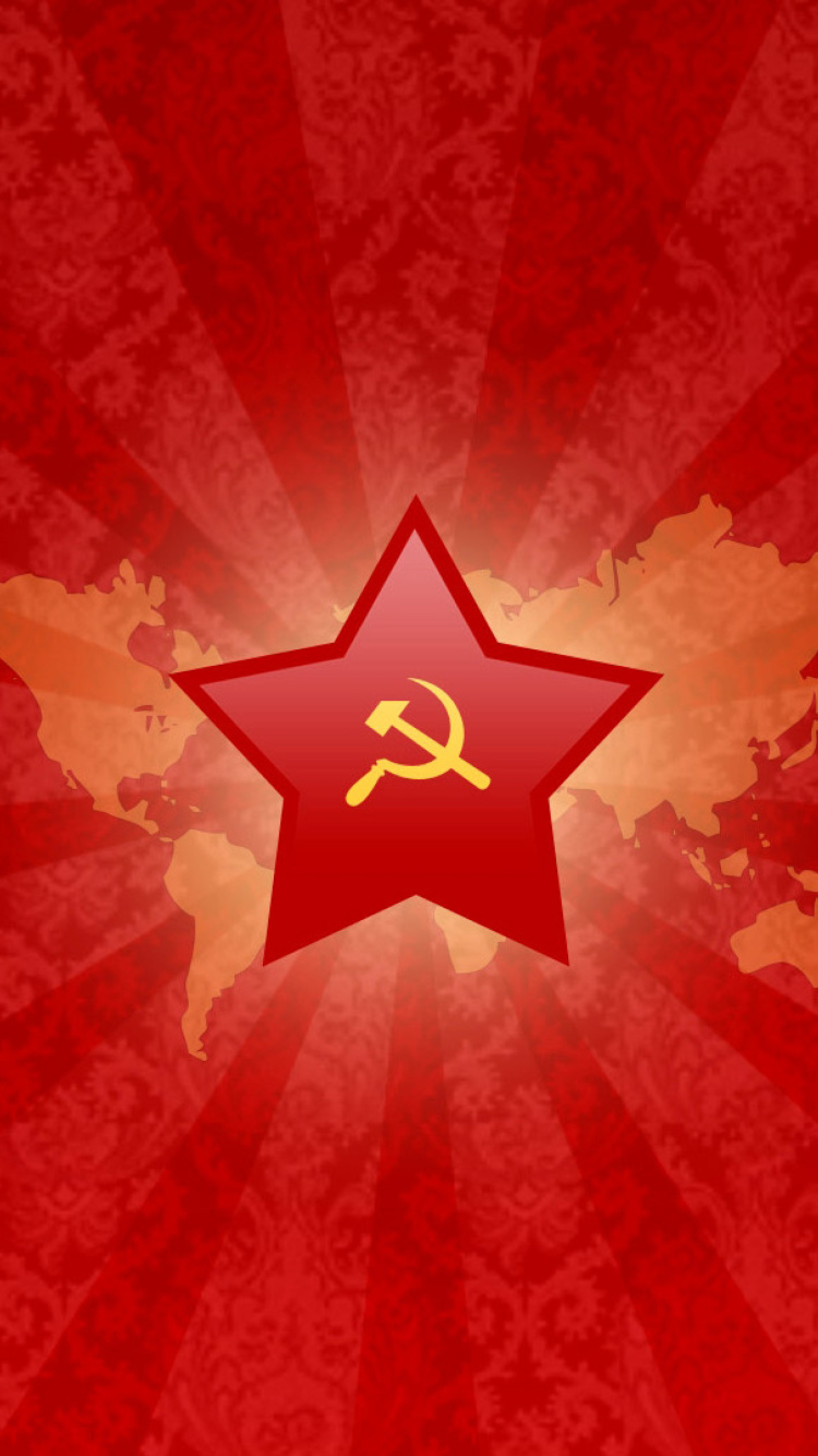 Обои Soviet Union Logo 750x1334