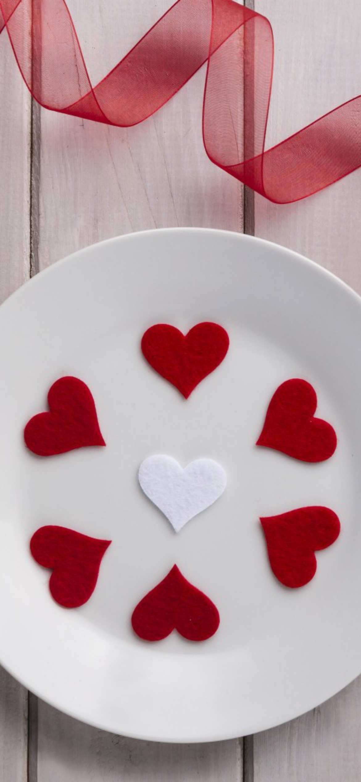 Romantic Valentines Day Table Settings wallpaper 1170x2532
