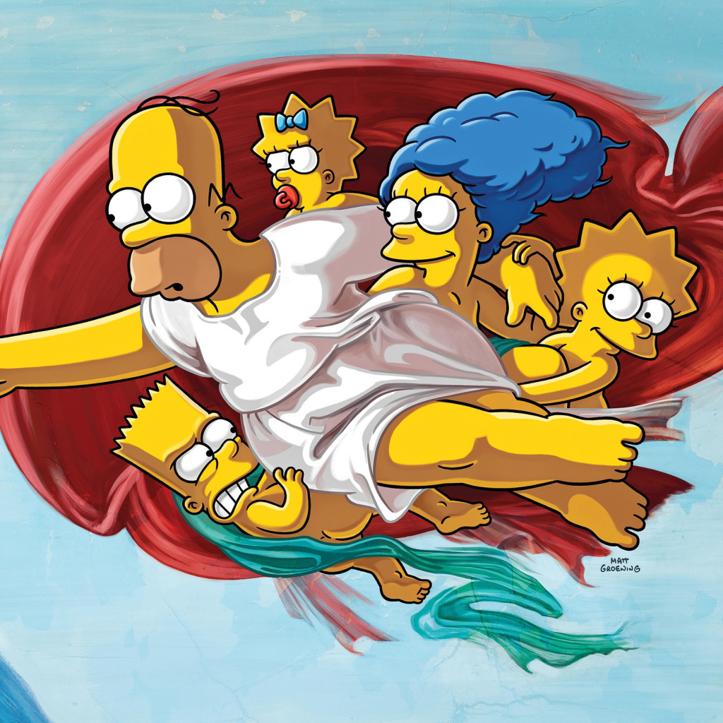 Das Simpsons HD Wallpaper 1024x1024
