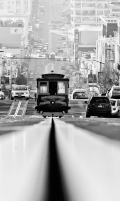 Das San Francisco Tram Wallpaper 240x400