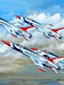 Republic F 105 Thunderchief Fighter Bomber wallpaper 132x176