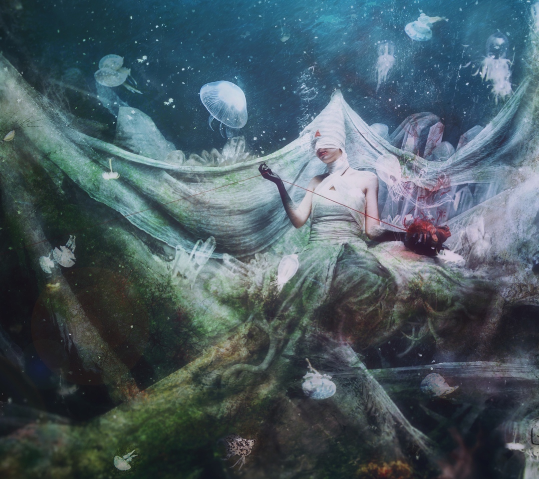 Underwater Abstraction wallpaper 1080x960