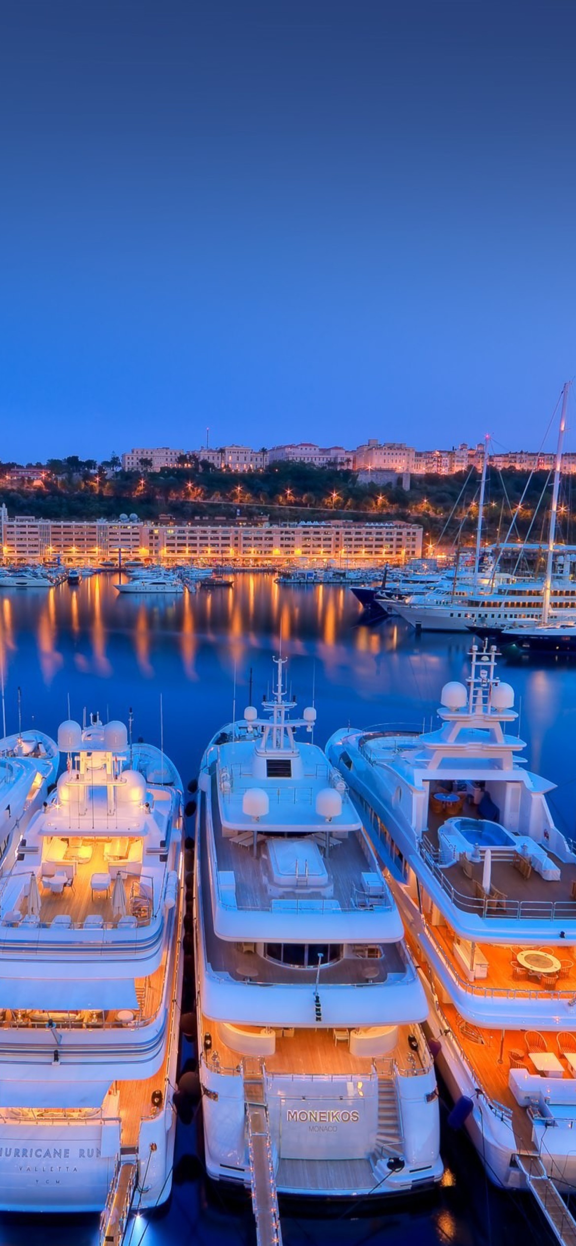 Fondo de pantalla Monaco Hercules Port 1170x2532