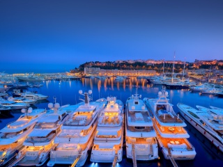 Fondo de pantalla Monaco Hercules Port 320x240