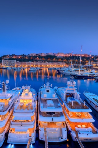 Sfondi Monaco Hercules Port 320x480