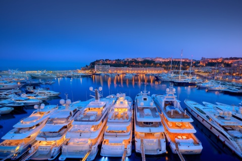 Monaco Hercules Port wallpaper 480x320