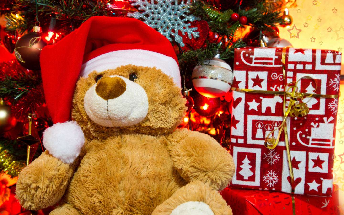 Christmas Teddy Bear wallpaper 1440x900