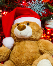Обои Christmas Teddy Bear 176x220