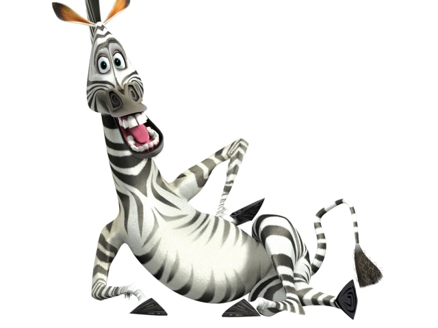 Fondo de pantalla Zebra - Madagascar 4 640x480