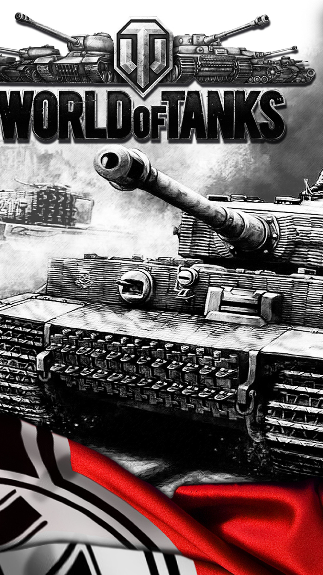 World of Tanks with Tiger Tank wallpaper 1080x1920