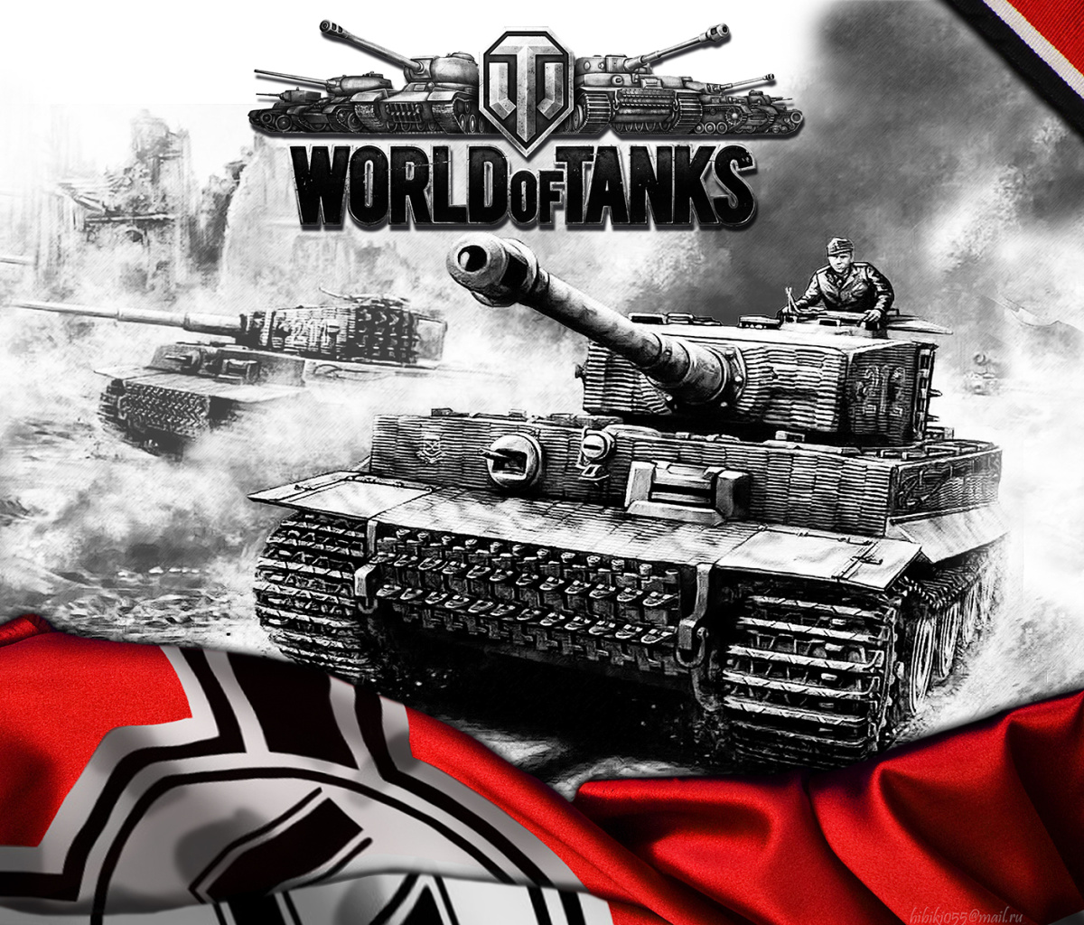 Das World of Tanks with Tiger Tank Wallpaper 1200x1024