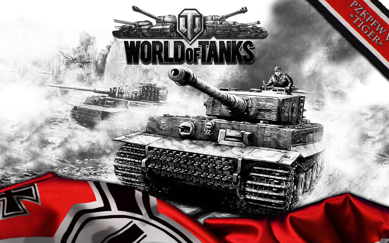 Обои World of Tanks with Tiger Tank 1280x800
