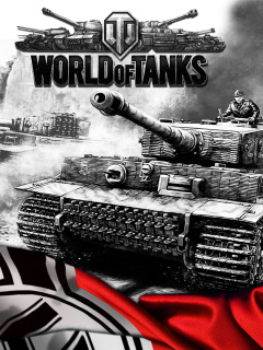 Das World of Tanks with Tiger Tank Wallpaper 240x320