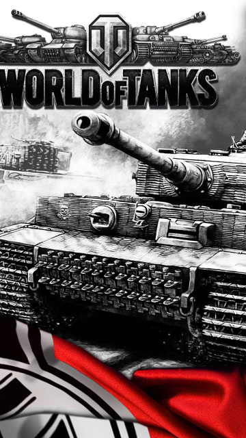 World of Tanks with Tiger Tank wallpaper 360x640