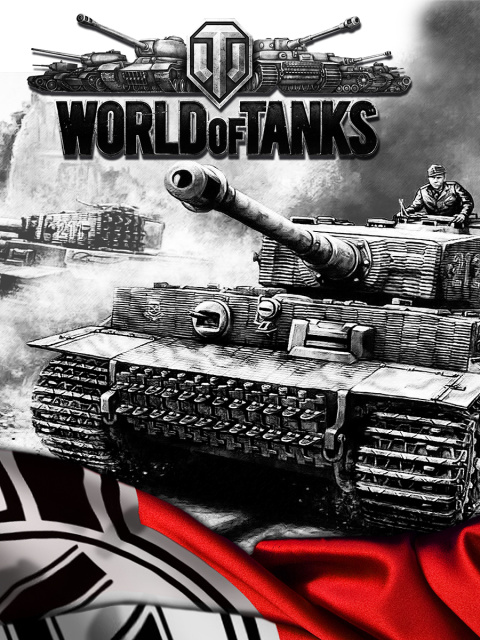 Das World of Tanks with Tiger Tank Wallpaper 480x640