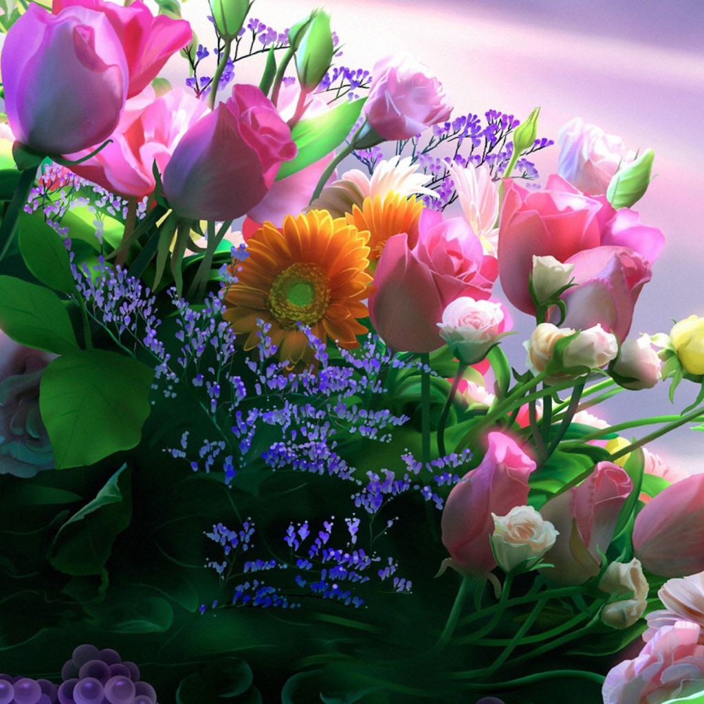 Screenshot №1 pro téma Flowers Bouquet 1024x1024