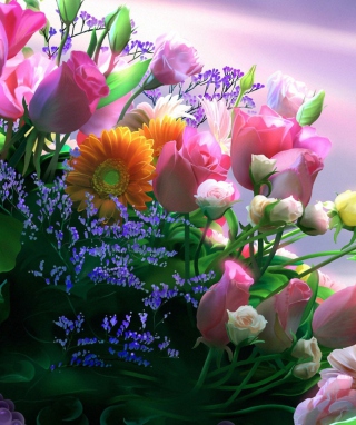 Flowers Bouquet - Obrázkek zdarma pro Nokia X2-02