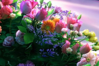Free Flowers Bouquet Picture for Android, iPhone and iPad