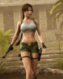 Fondo de pantalla Lara Croft 128x160