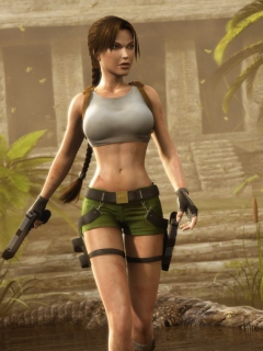 Lara Croft wallpaper 240x320