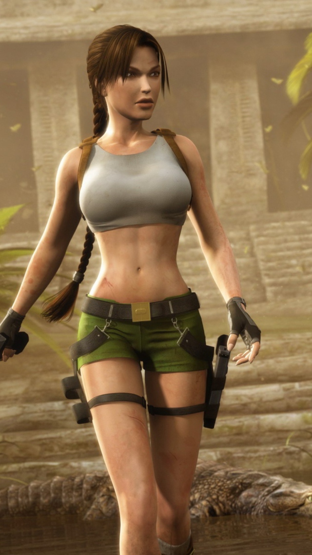 Lara Croft wallpaper 640x1136