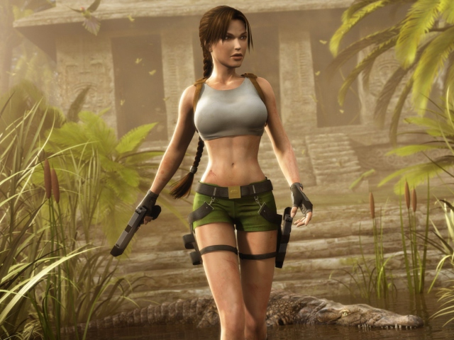 Das Lara Croft Wallpaper 640x480