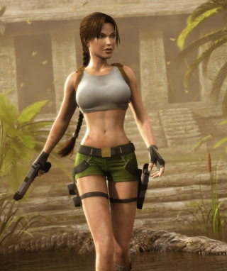 Lara Croft sfondi gratuiti per Nokia 5800 XpressMusic