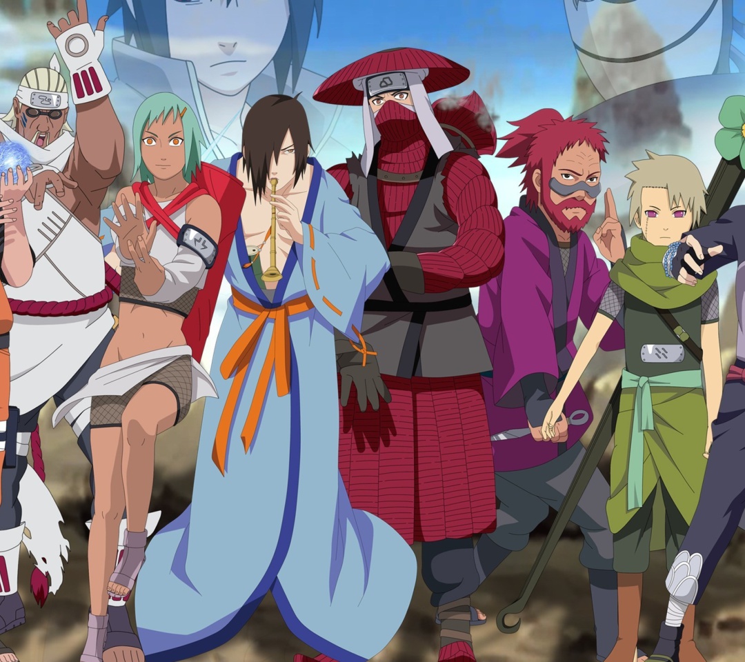 Naruto Shippuden, Jinchurikis, Uchiha, Tobi, Obito wallpaper 1080x960
