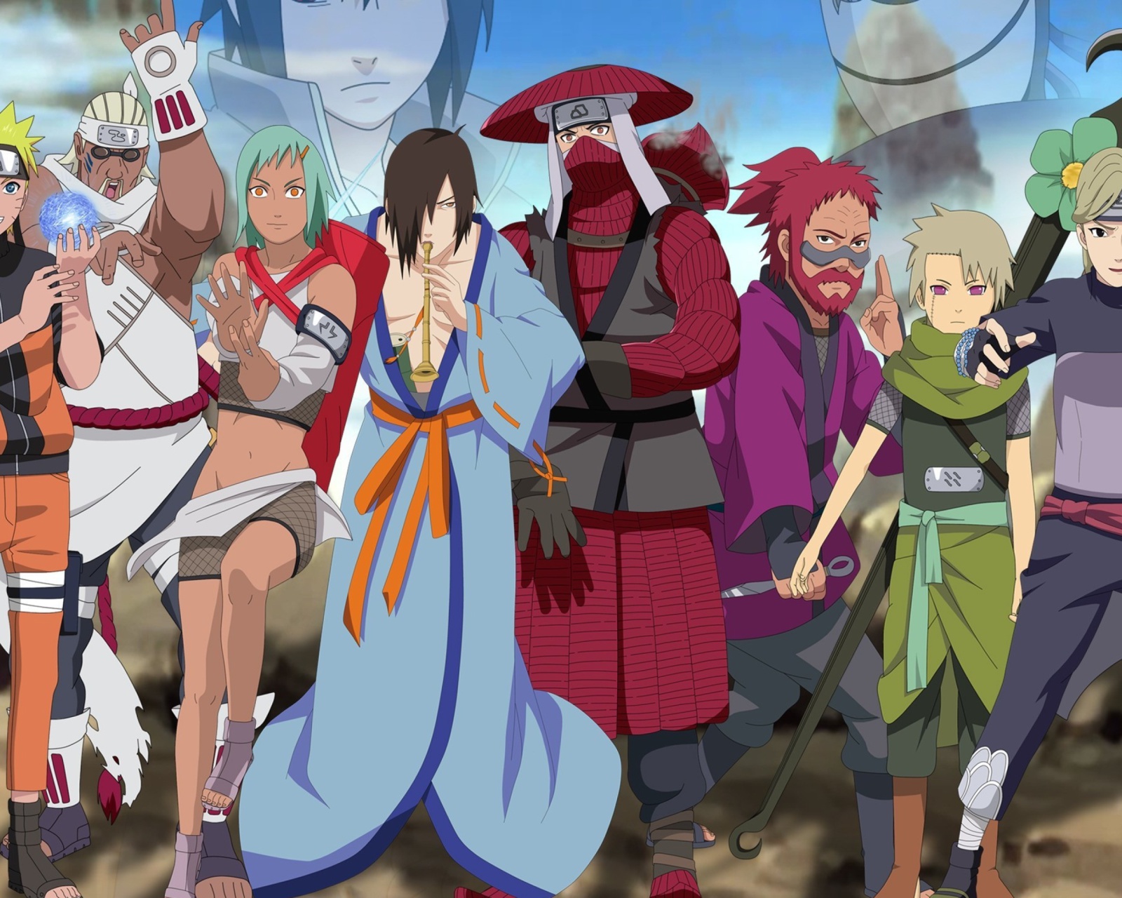 Naruto Shippuden, Jinchurikis, Uchiha, Tobi, Obito wallpaper 1600x1280