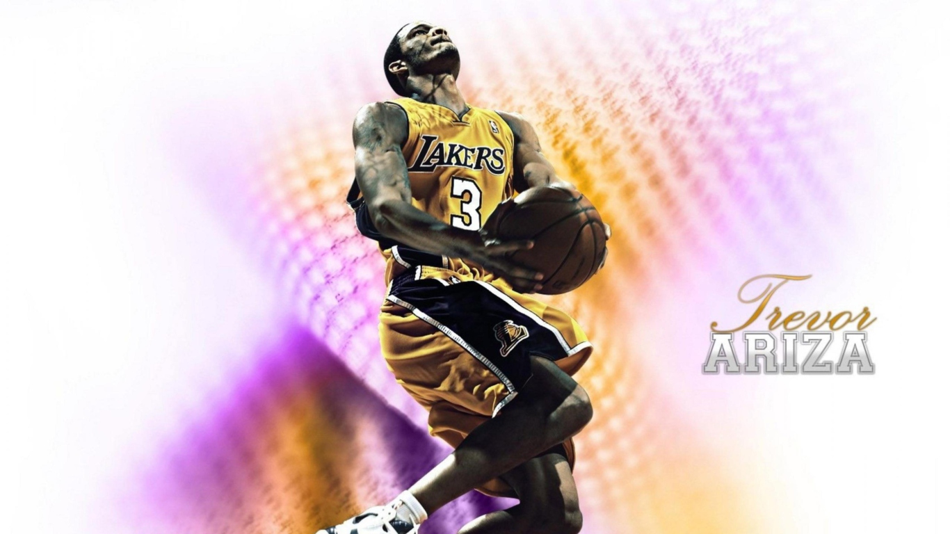 Fondo de pantalla Trevor Ariza - Los-Angeles Lakers 1366x768