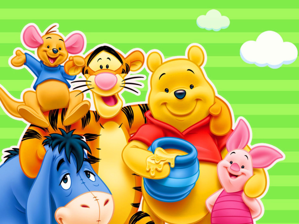 Screenshot №1 pro téma Winnie the Pooh 1024x768