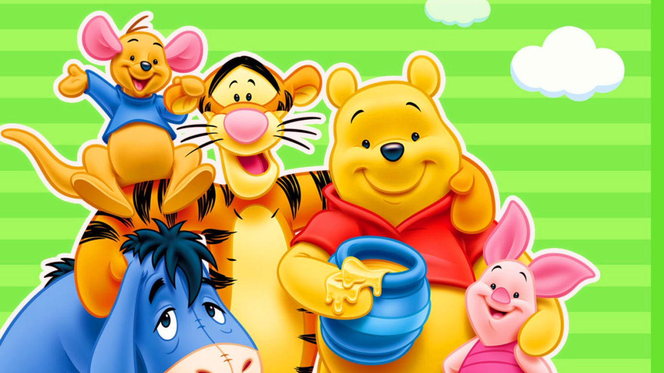 Fondo de pantalla Winnie the Pooh 1366x768