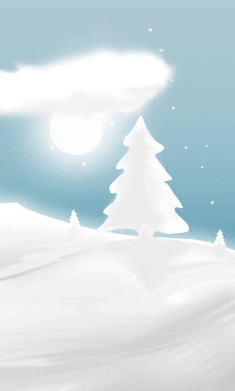 Обои Winter Illustration 480x800