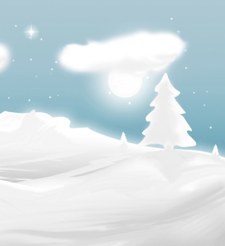 Winter Illustration - Obrázkek zdarma pro iPad Air
