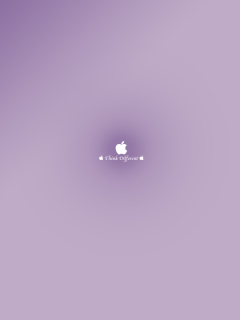 Screenshot №1 pro téma Think Different Purple 240x320