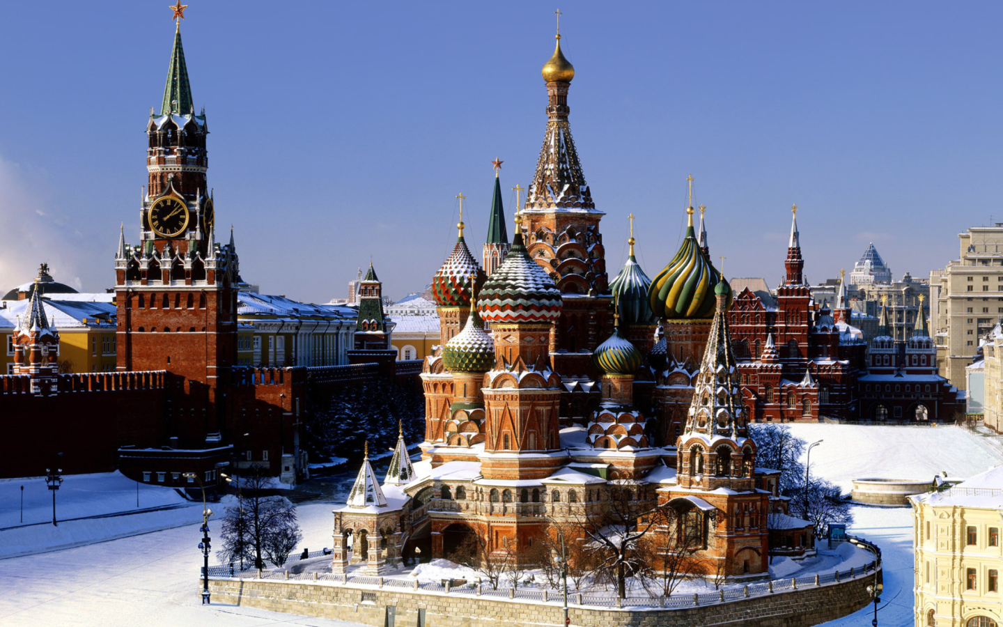 Das Moscow - Red Square Wallpaper 1440x900