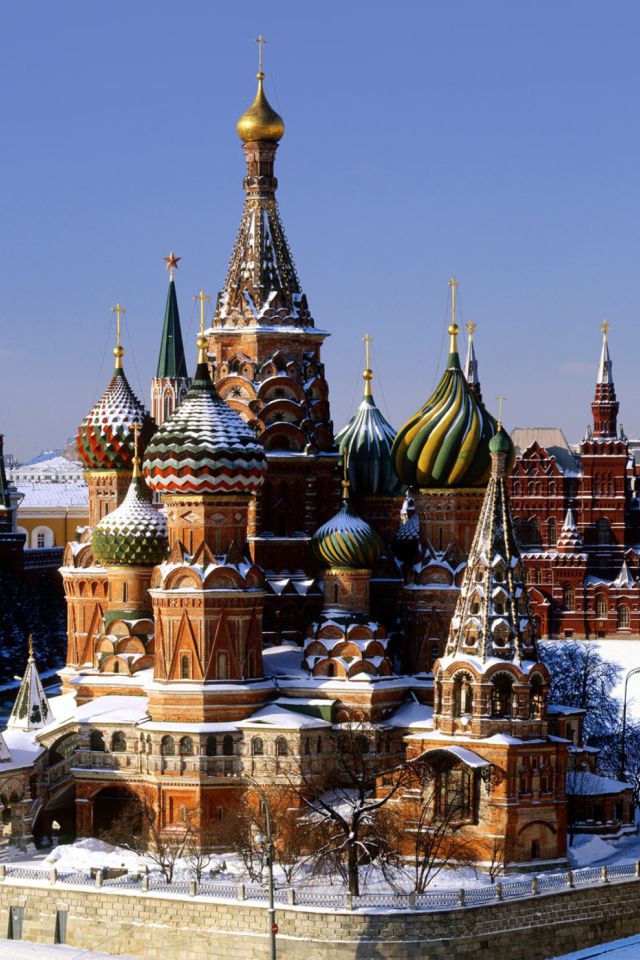 Das Moscow - Red Square Wallpaper 640x960